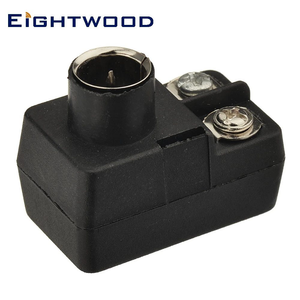 Eightwood 2 шт. 300 Ом до 75 UHF VHF FM подходящий адаптер трансформатора с коаксиальным
