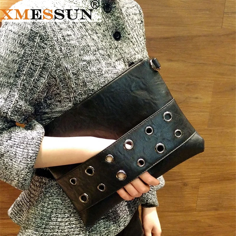 Клатч XMESSUN кожаная женская сумка-конверт клатч вечерняя сумка-мессенджер женские