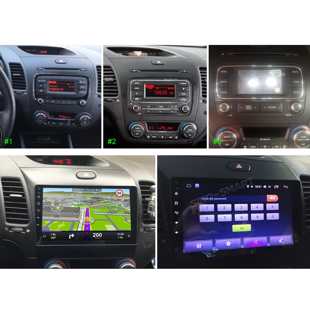 Sinosmart 8 сердечника DSP 48EQ 2Din IPS/QLED 2.5D экран автомобильный gps радио навигации плеер