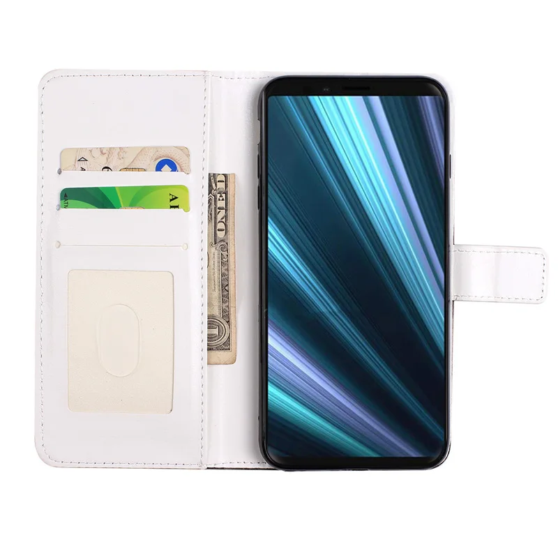 

Fashion Girl Leather Flip Wallet Case+Soft Phone Silicone Back Cover Shell Skin Hull Coque Fundas for Sony Xperia XZ4 accessory