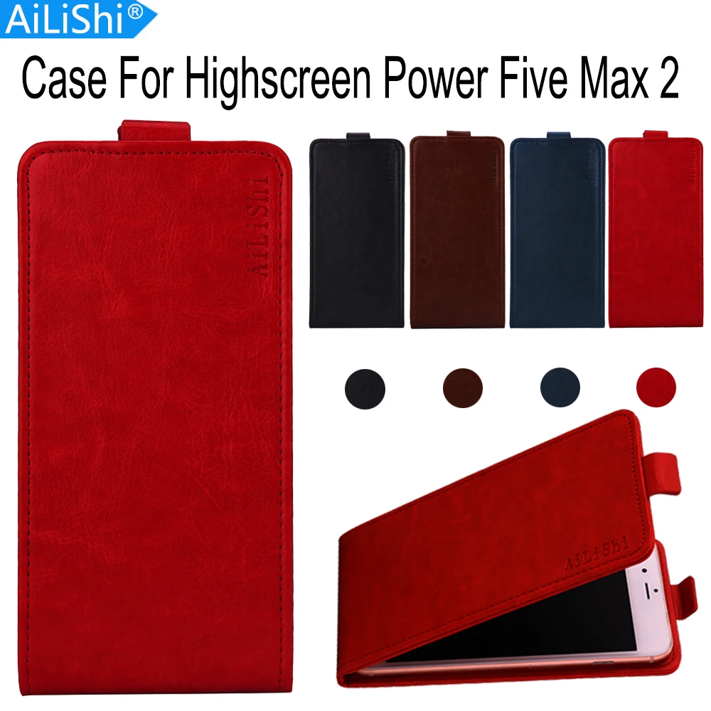 Чехол AiLiShi для Highscreen Power Five Max 2 роскошный флип-чехол из искусственной кожи