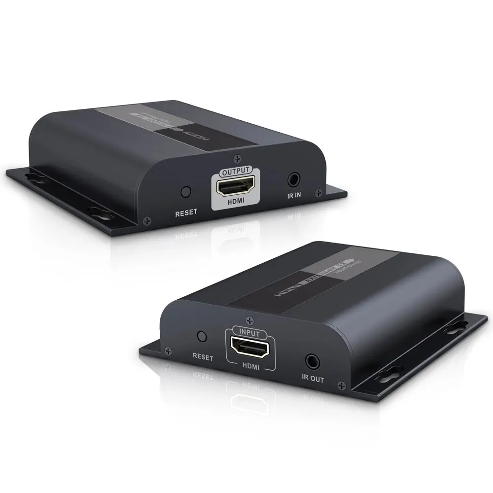 Удлинитель LKV383 HDbitT HDMI Full HD до 120 м 1080P с ретранслятором ИК LAN по RJ45 Cat5e/Cat6 LKV383|extender
