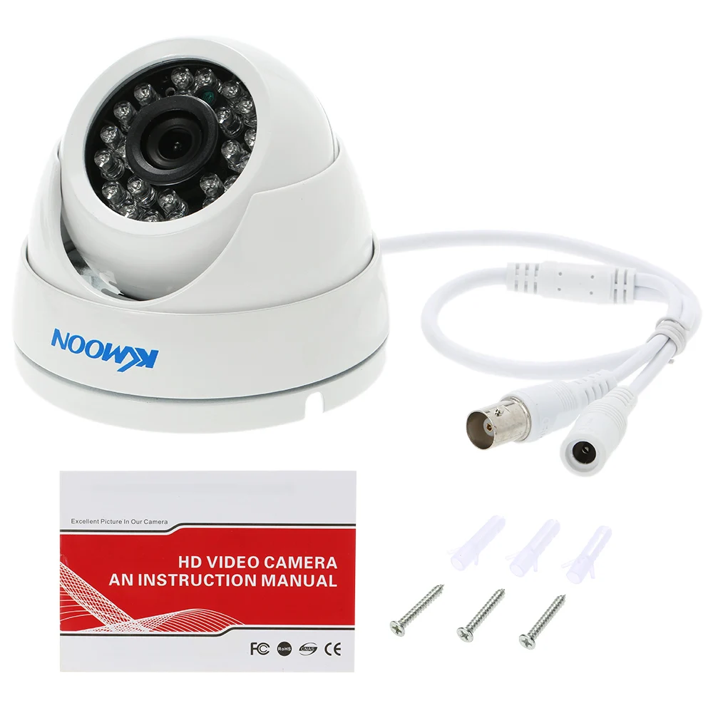 KKmoon 1080P 2.0MP AHD купольная камера наблюдения 24 ИК лампы ночного видения IR-CUT