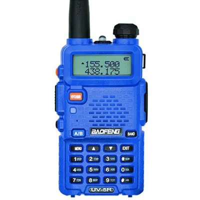 Blue Baofeng UV-5R двухстороннее радио мини портативный 5 Вт двухдиапазонный УКВ рация UV5R 128CH FM трансивер охотничий радиосканер - Цвет: Blue