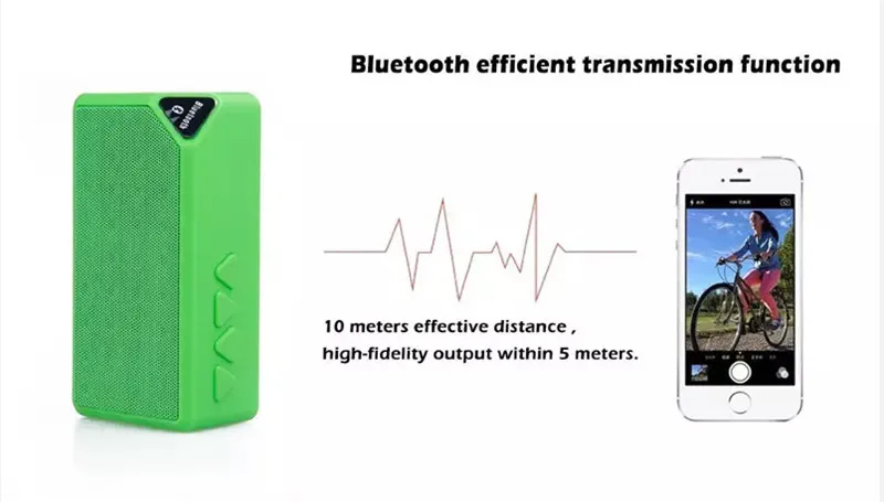 Мини Bluetooth динамик X3 TF USB FM радио беспроводной портативный музыкальный звуковой ящик сабвуфер громкий динамик s с микрофоном для телефона ПК