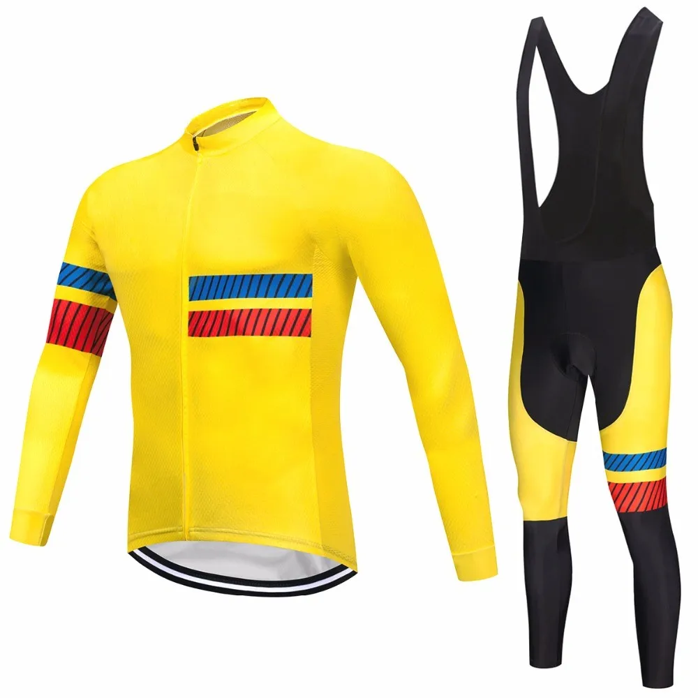 Желтый серии Велоспорт Одежда MTB велосипеда Костюмы Ropa де Ciclismo Профессиональный