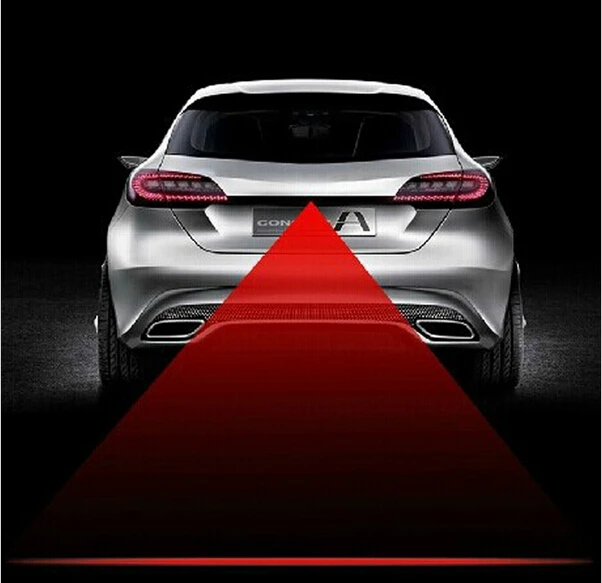 Новый Узор противоударный задний автомобильный лазерный противотуманный фонарь