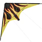 Отдых на открытом воздухе спорта NEW 48 дюймов двойной линии трюковых воздушные листовые Змеивоздушный змей в виде пламени с ручкой и линии хорошо Летающий