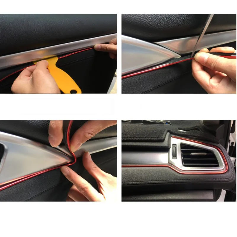 Украшение интерьера автомобиля нитевая линия вставки полосы аксессуары для Mercedes
