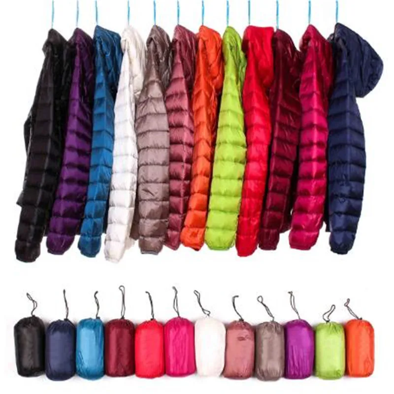 2018 новый бренд Куртка–пуховик на 90% белом утином пуху Осенне-зимняя Дамская