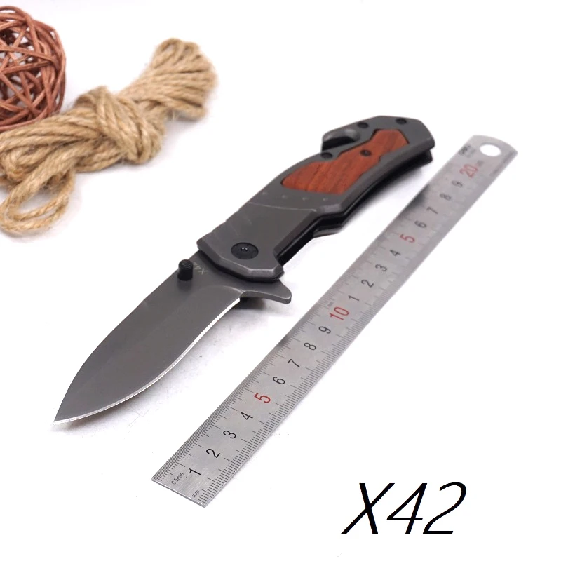Tactical Knife Folding multi-function Survival Hunting Camping Tool Wooden Handle Outdoor Pocket Knives EDC Multi Tools | Инструменты