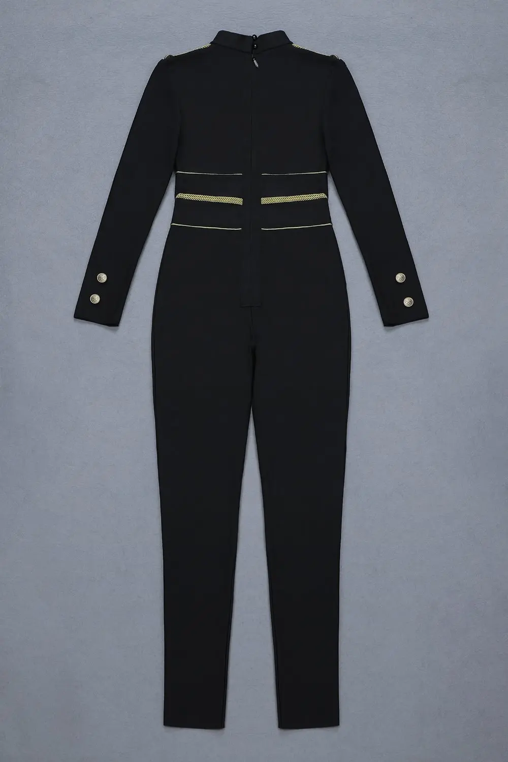 Женский Облегающий комбинезон с длинным рукавом черные вечерние комбинезоны в