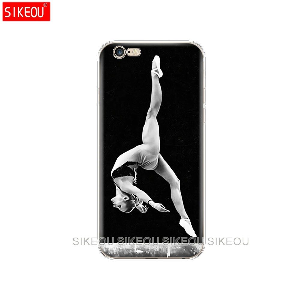 Силиконовый чехол для телефона Iphone 6X8 7 6s 5 5s SE 2020 Plus 10 XR XS 11 Pro Max с гимнастическим