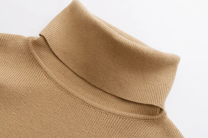 Новые модные женские туфли свитера с высоким воротом 2018 осень для женщин