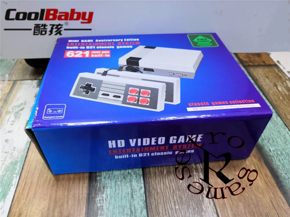5-100 шт./лот CoolBaby Mini tv семейная игровая консоль HDMI 8 бит Ретро видео игровая консоль встроенный 621 игровой Ручной игровой плеер