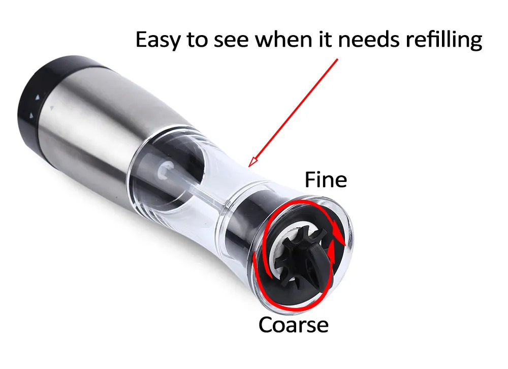 Высокое качество электрическая соль мельница для перца из нержавеющей стали