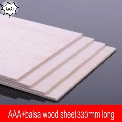 Деревянный лист качества AAA + Balsa 330 мм x 100 1 10 шт./лот для самолета/лодки модель