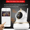 720P HD домашняя IP камера безопасности Wifi Беспроводная камера наблюдения 3,6 мм объектив широкоугольная внутренняя камера с поддержкой ночного видения купольная