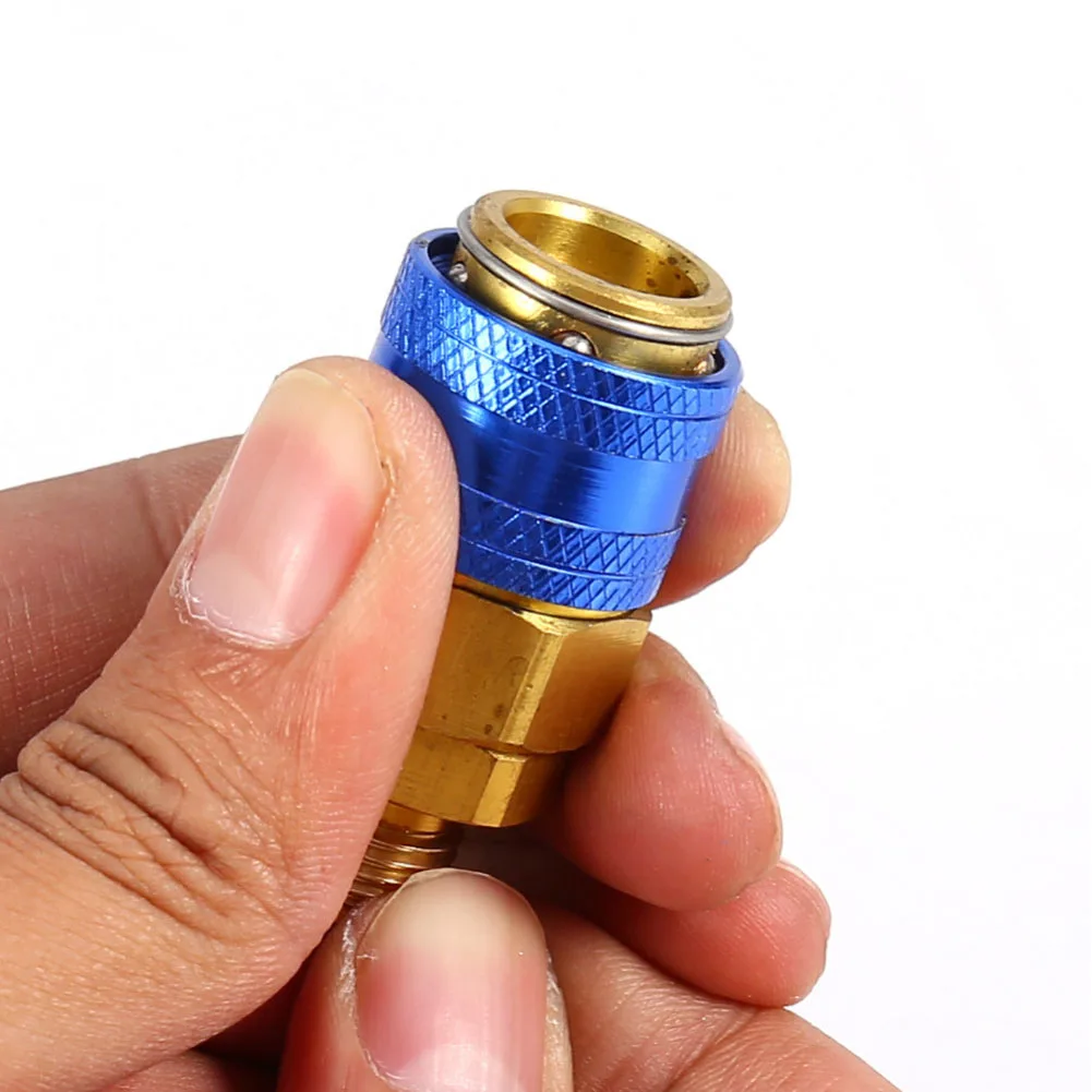 1 пара Freon R134A H/L латунный безопасный Авто кондиционер Быстрый Соединительный