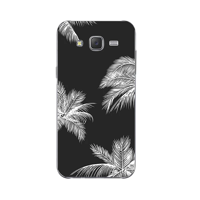 Силиконовый чехол s для samsung Galaxy S7 чехол для телефона для Galaxy J5 J7 оболочка для S7 Edge задняя крышка черный и белый узор Coque