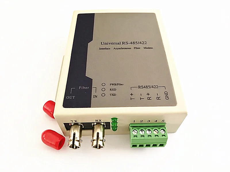 

1pair 1 way RS485 bidirectional data optical transceiver 485 fiber optic extender data optical cat transceiver dual fiber ST