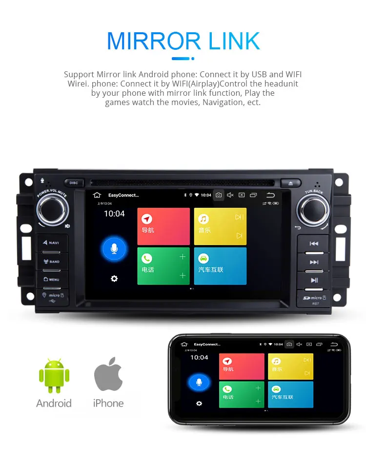 LJHANG 1 Din автомобильный dvd-плеер Android 9,0 для JEEP Wrangler Компас Grand Cherokee Commander Dodge gps wifi Мультимедиа стерео Авто