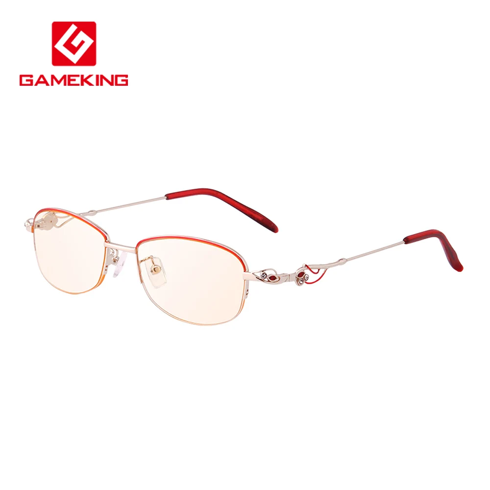 Gameking блокировки синий свет очки для чтения Для женщин компьютерные с янтарные