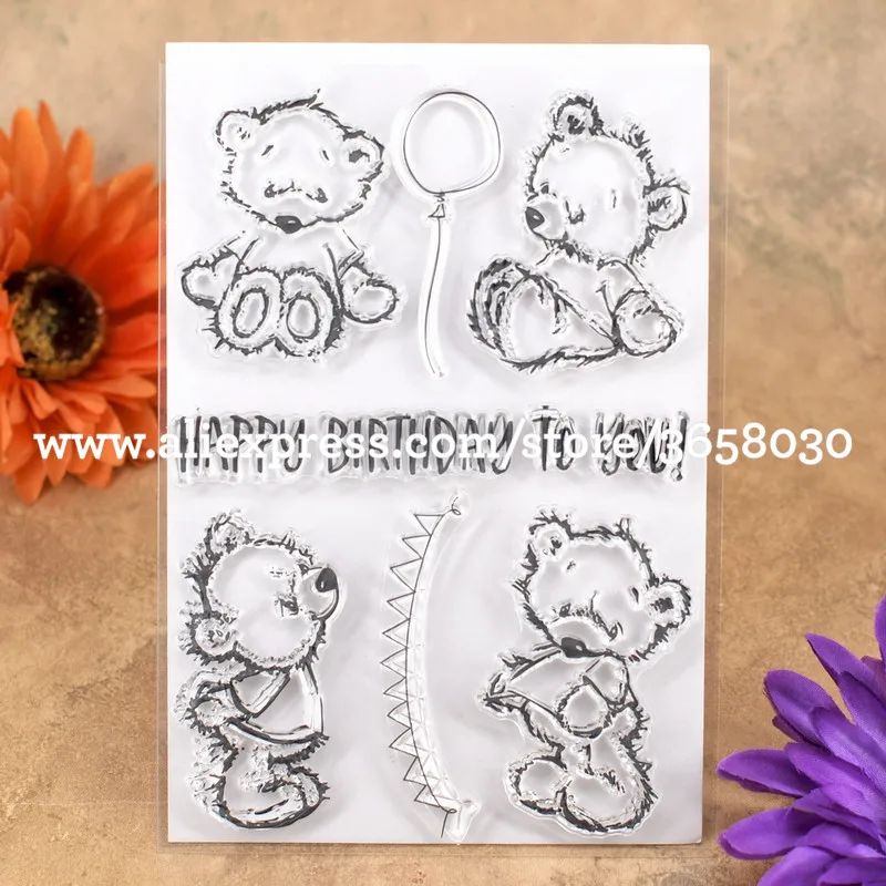 Альбом для скрапбукинга с надписью HAPPY BIRTHDAY TO YOU Bear сделай сам фотокарточки фото