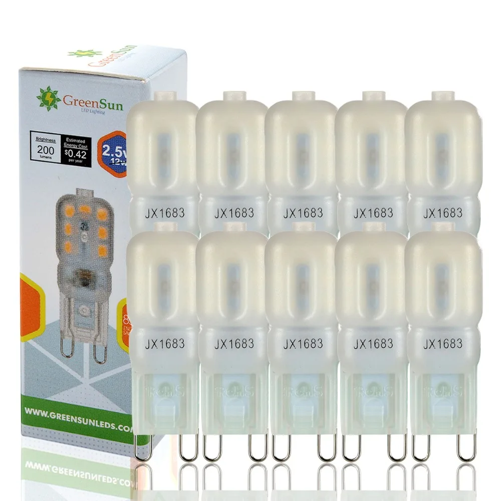 10 шт. набор G9 2 5 Вт капсульный светодиодный светильник заменить галогенный 220 В