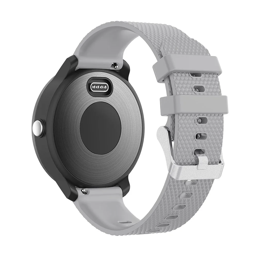 GREY Силиконовый ремешок для наручных часов Garmin Vivoactive 3/Forerunner 645 для samsung gear S2 спортивные Сменные аксессуары для часов - Цвет: GREY