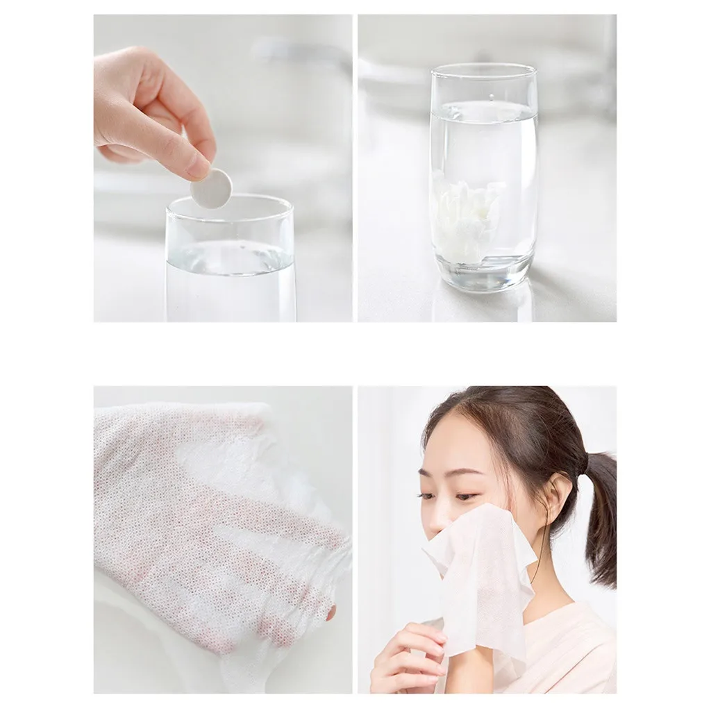 Новое одноразовое сухое сжатое монетное детское полотенце для лица салфетки