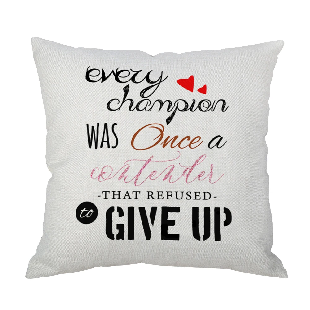 45*45 см письмо девиз Максим бросок наволочка Подушка для дивана кровать