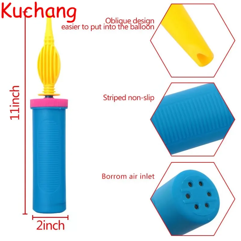 Воздушный насос Kuchang 1 шт. пластиковый ручной игольчатый шар для надувания