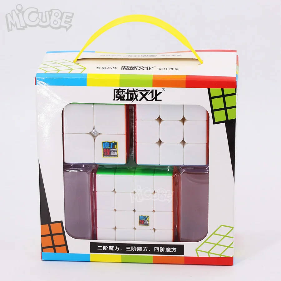 2x2/oneplus 3/OnePlus x 3 4x4 куб 3 шт./компл. подарки коробка: Mofangjiaoshi Волшебные кубики Скорость головоломка цветной игрушки для детей, подарок на день рождения, Логические