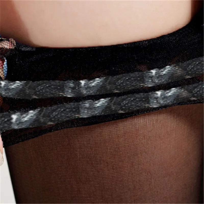 Сексуальные нейлоновые чулки для женщин прозрачные кружевные до колена