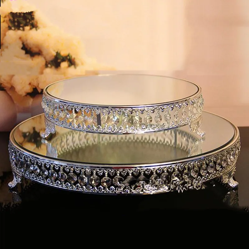 Бесплатная доставка кристаллические шарики подставка для свадебного торта с