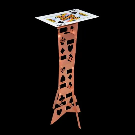 Bronze Poker Desktop Магический складной стол из алюминиевого сплава магические трюки волшебник лучший стол сцена крупным планом иллюзии аксессуары для магии легко носить с собой - Цвет: Bronze Poker Desktop