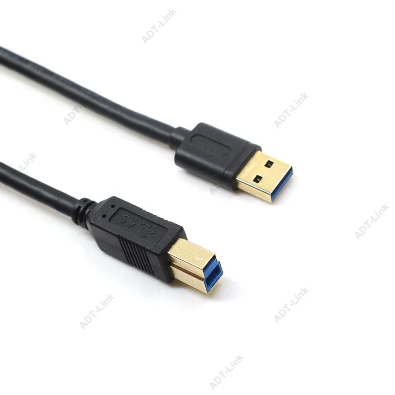 USB кабель с позолоченным штекером типа B (папа) A (Папа) 3 0 для Canon Epson HP ZJiang принтер