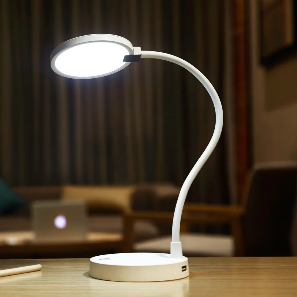 Светодиодная настольная Ночная лампа Xiaomi Mijia COOWOO с датчиком освещения защита