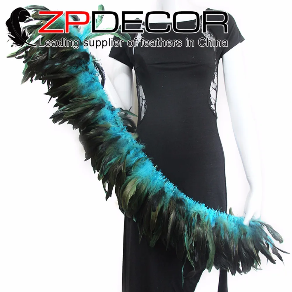 Zpdecoration петух перо 6 8 дюймов ручной выбор Оптовая Продажа Бирюзовый синий