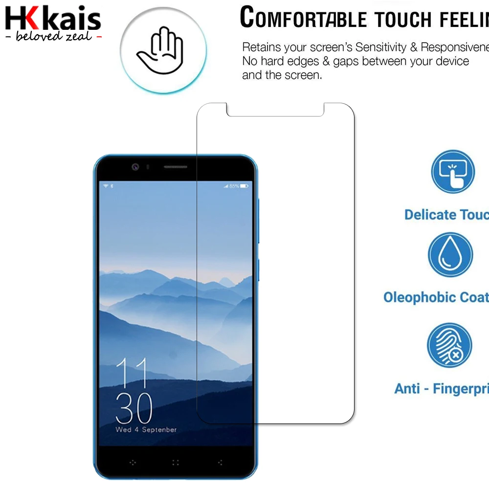 HKKAIS Tempered Glass For Elephone P8 Mini Screen Protector Protective | Мобильные телефоны и аксессуары