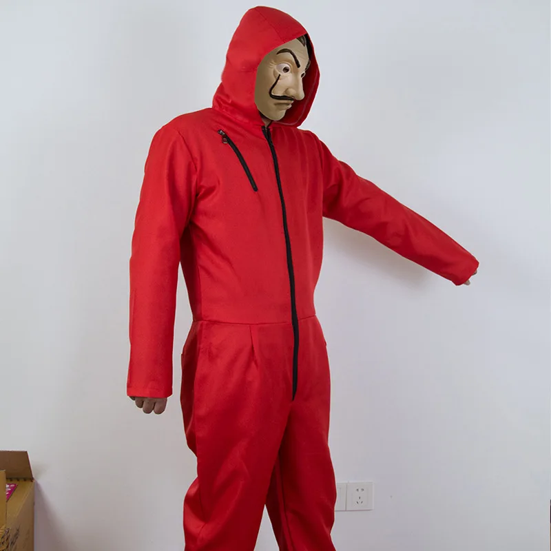 Halloween Party Salvador Dali Cosplay Movie Mask Money Heist The House of Paper La Casa De Papel Costume Face | Тематическая одежда