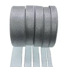 1 рулон, 25 ярдов, серебристая Блестящая лента, подарок, упаковочный пояс, Рождественская лента для украшения вечеринки, свадьбы, ширина 38 дюйма, 12 дюйма, 58 дюйма, 34 дюйма, 1 дюйм