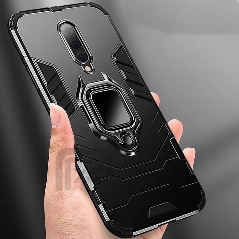For Oneplus 7 Pro Case Ring Holder Armor Bumper Back Cover One plus 1+7 Phone Finger Shockproof Fundas |