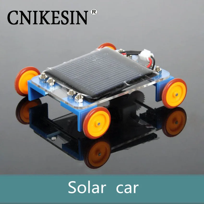 Cnikesin DIY Kit образования Солнечной Мощность Игрушечные лошадки автомобилей желтый