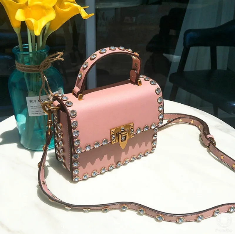 Осенние модные заклепки Для женщин клатч со стразами женские вечерние сумки