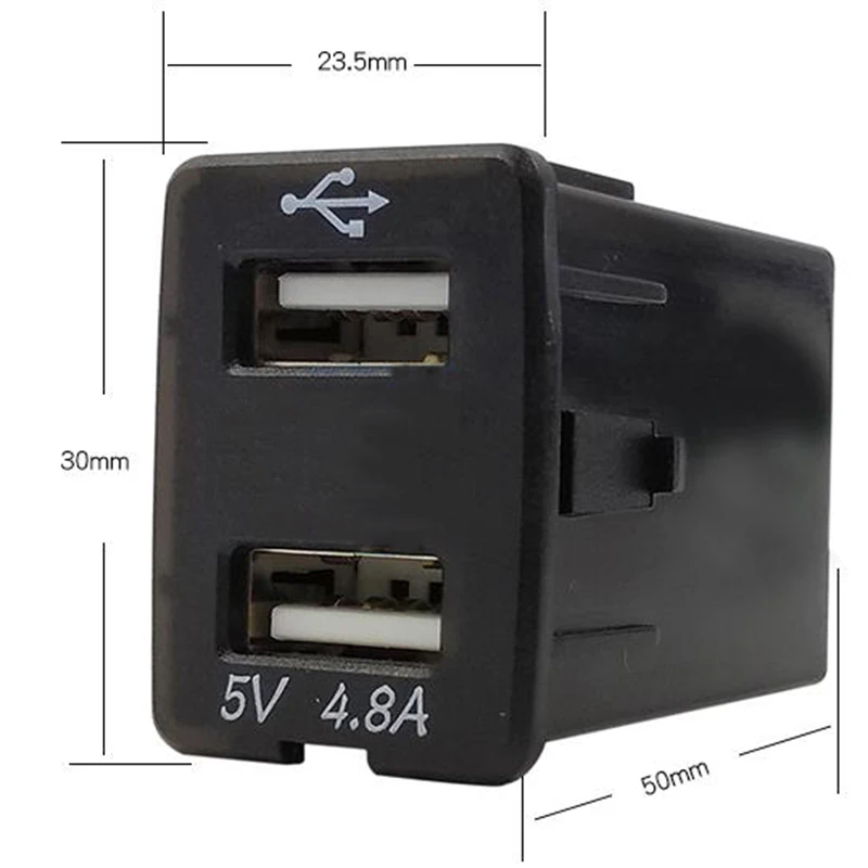Адаптер питания для автомобильного прикуривателя с двумя USB разъемами