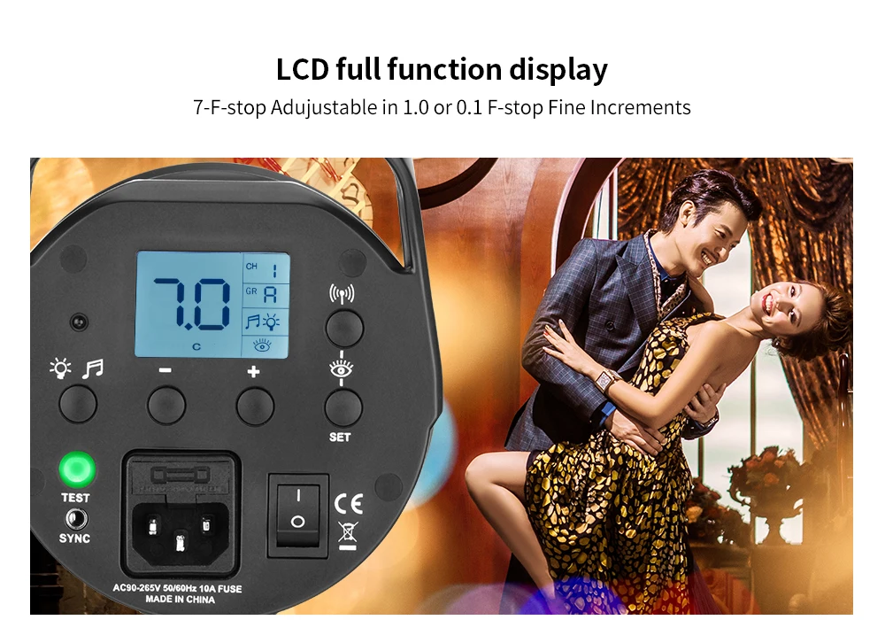 JINBEI DM-5 500Ws портативная студийная вспышка компактная фотография стробоскоп светильник GN72 светильник ing Head 110V 220V беспроводной пульт дистанционного управления