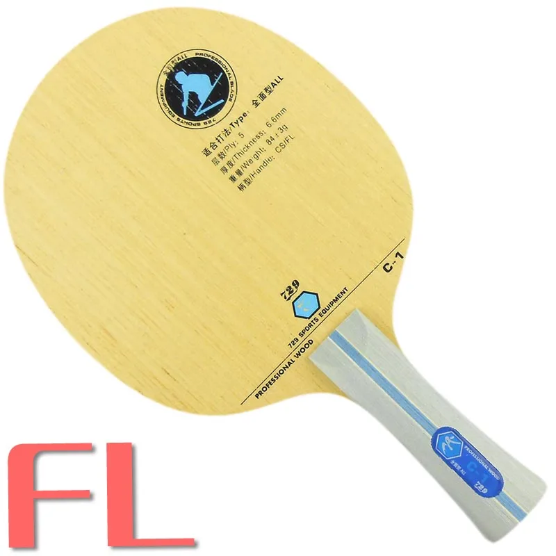 FL long handle 729 C-1(C1 C 1) настольный теннис пинг-понг лезвие - Цвет: FL long handle