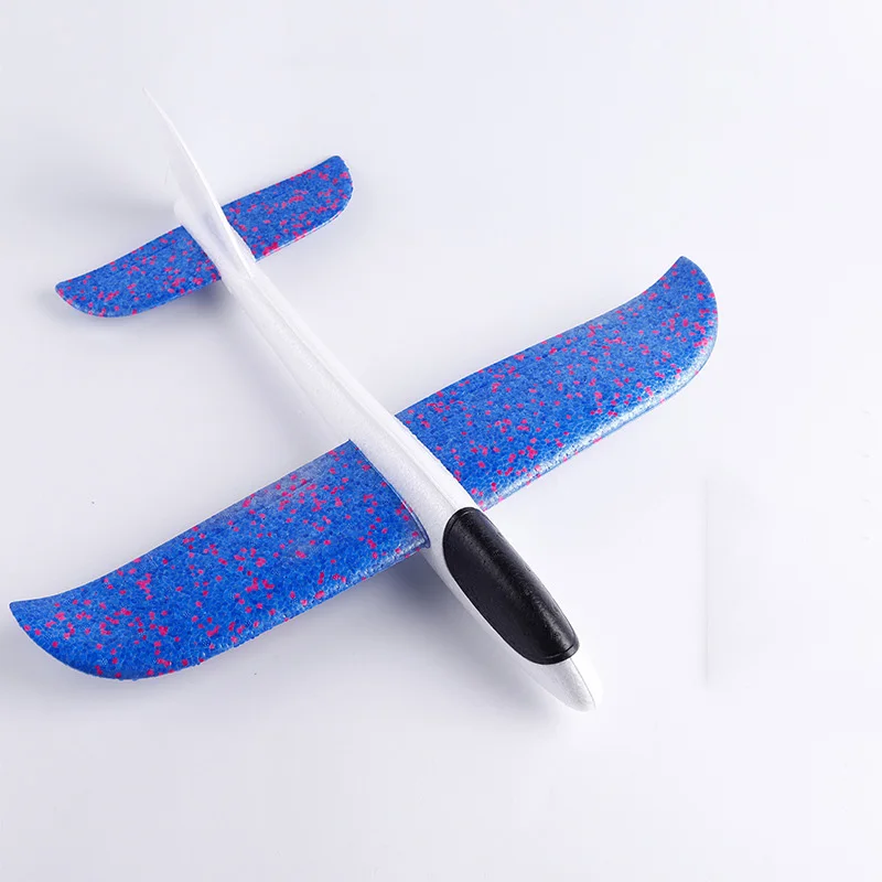 Kids Airplane Glider 48CM Foam Plane Hand Throw Flying Aeroplane Colorful Outdoor Sports Fun Toys TY0373|Вертолеты самолеты
